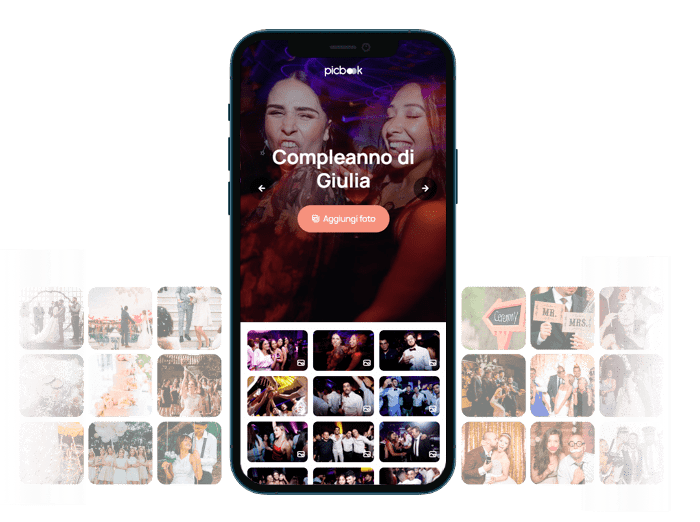 Picbook - Foto e video invitati feste compleanno