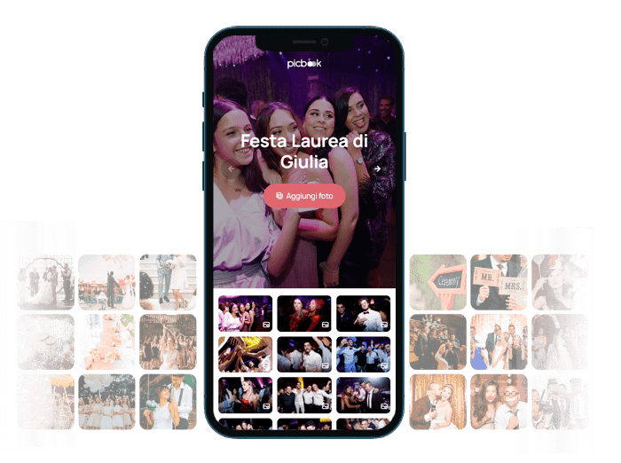 Picbook - Foto e video invitati laurea codice qr