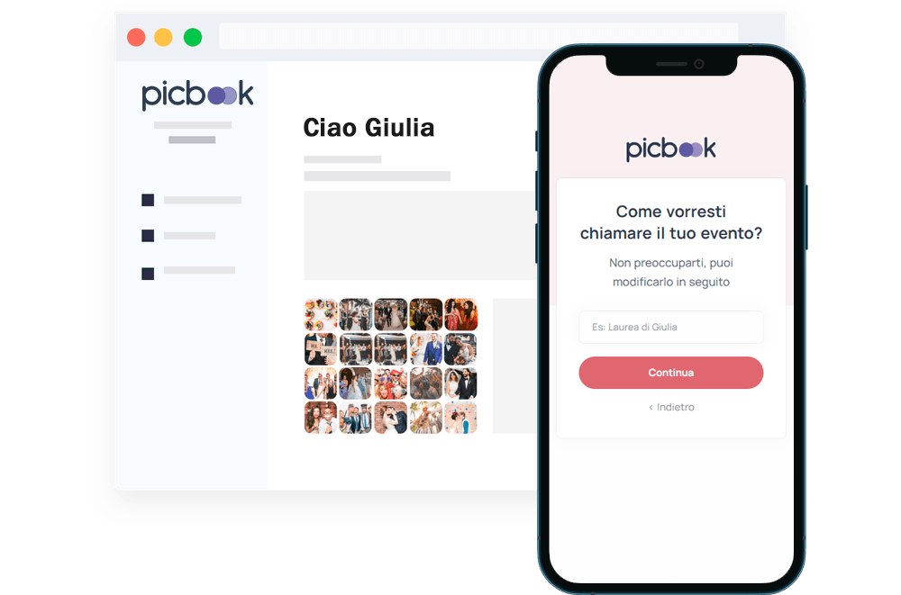 Picbook - Foto e video invitati laurea codice qr