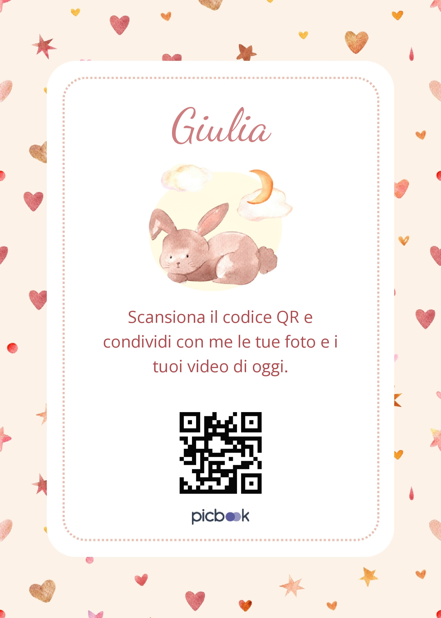 QR Code Cornice da tavolo 5x7