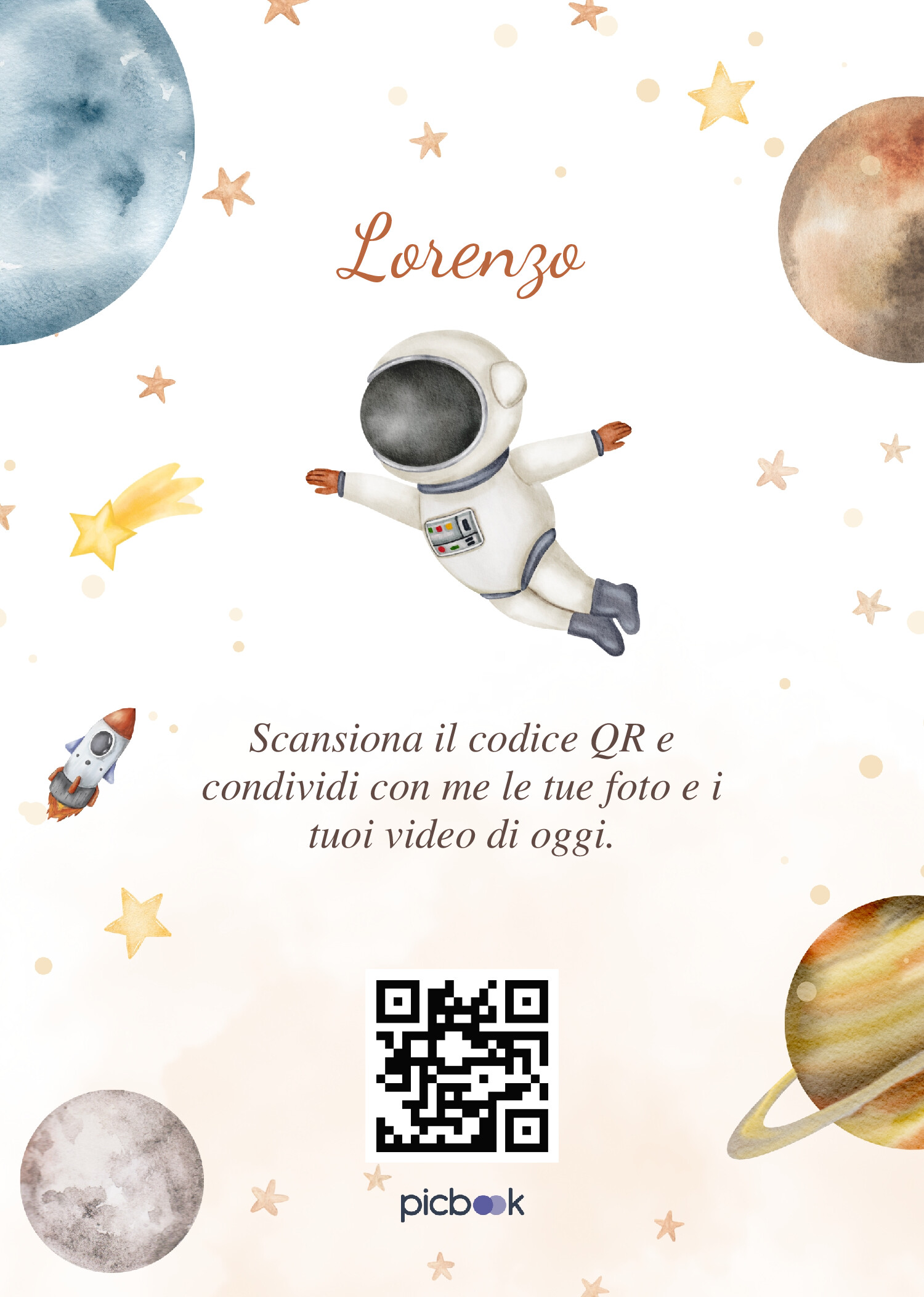 QR Code Cornice da tavolo 5x7