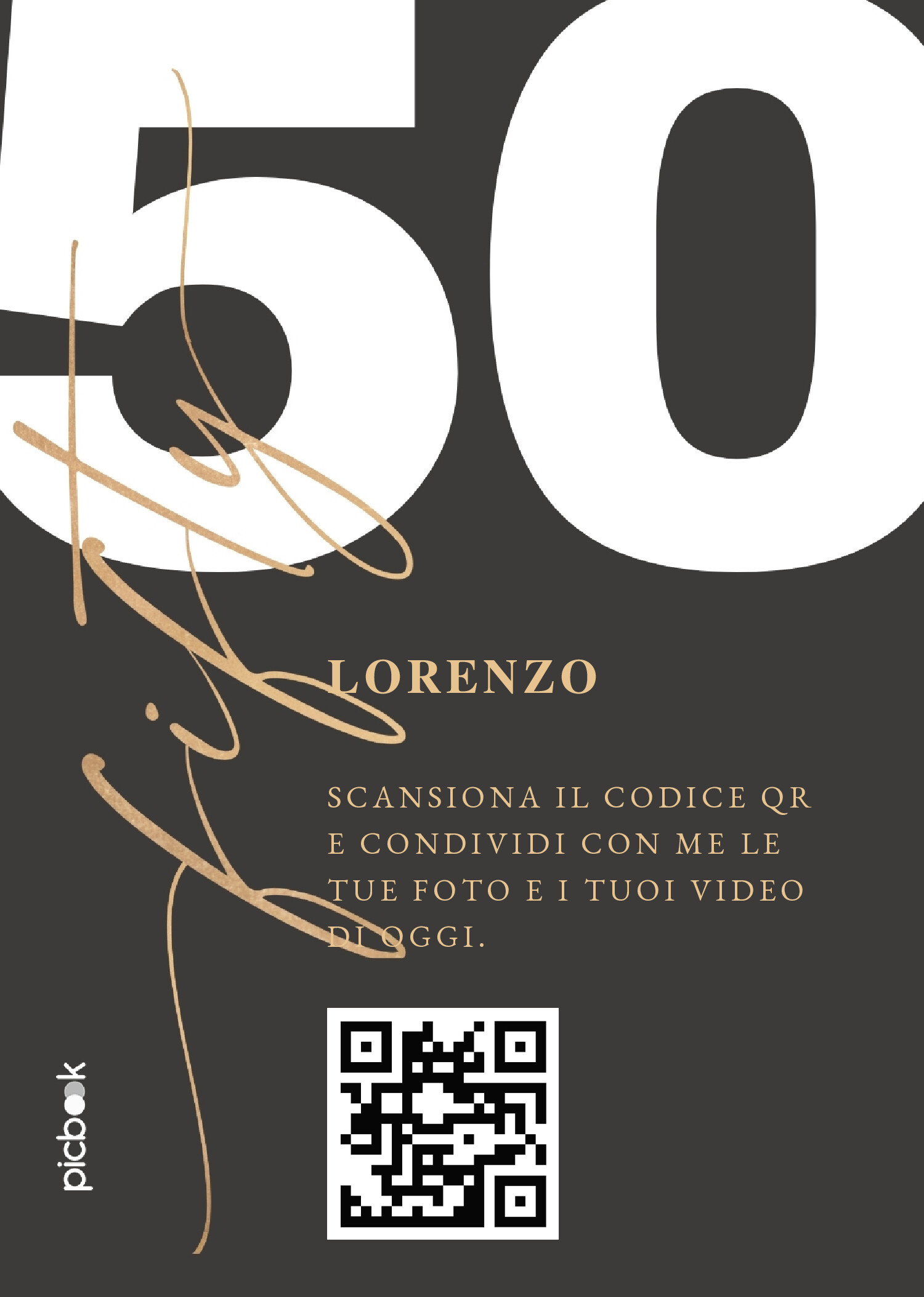 QR Code Cornice da tavolo 5x7